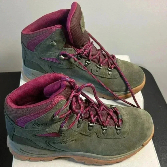 Columbia Women's Newton Ridge
Lightweight Waterproof Hiking Boot Size 10 Green - Picture 3 of 12